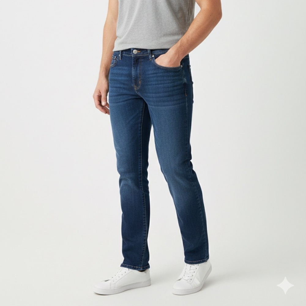 Levi's Men's Straight Jeans in Deep Blue 30X30‎ Preowned